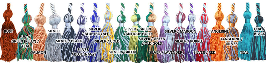 Silver and Teal Cords Graduation Cords 10