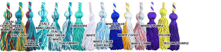 White and Yellow Cords Graduation Cords 11