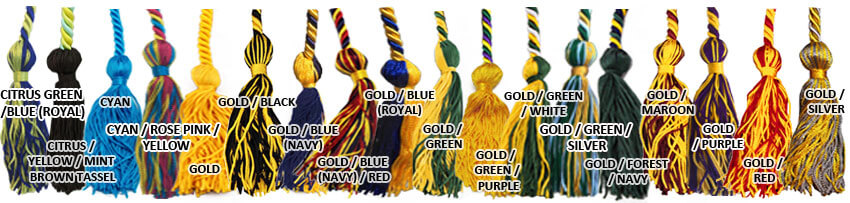 Cyan and Gold Cords Graduation Cords 4