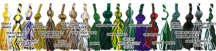 Gold and Green Cords Graduation Cords 5