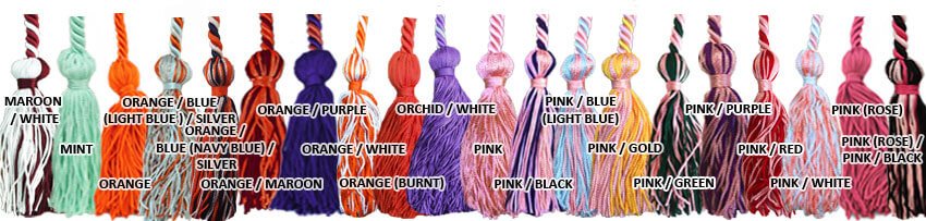 Mint, Orange, Orchid, Pink and Purple Cords Graduation Cords 7