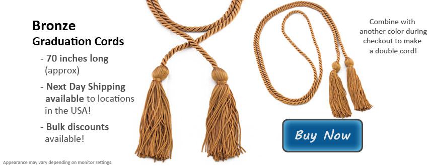 Bronze Graduation Cord Picture