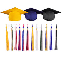 Herrenbek Matte Graduation Cap and Gown 2022 Tassel Adults Set for High School and Bachelor 