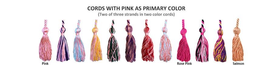 Hot Pink Graduation Cords