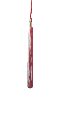 Red and White Graduation Tassel Picture