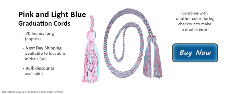 Pink and Blue Graduation Cords – Hannah's Closet - The Official Boutique  for Delta Gamma