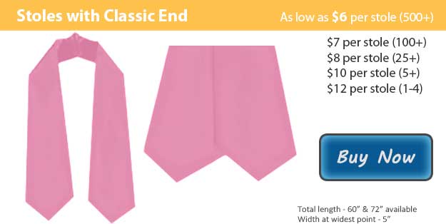 Pink Graduation Stole Picture