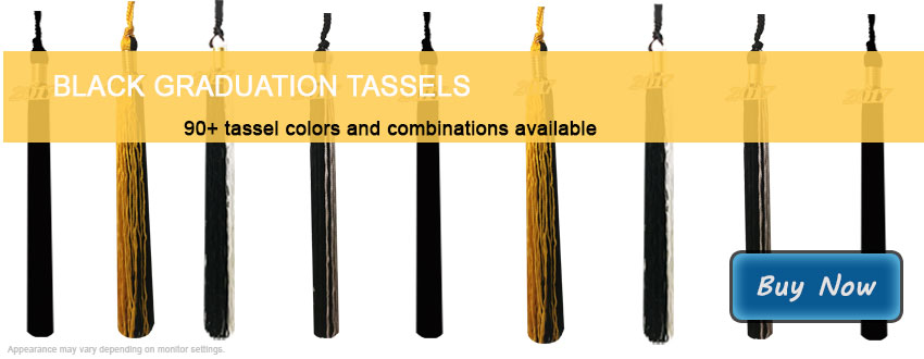 Graduation Tassels in Black