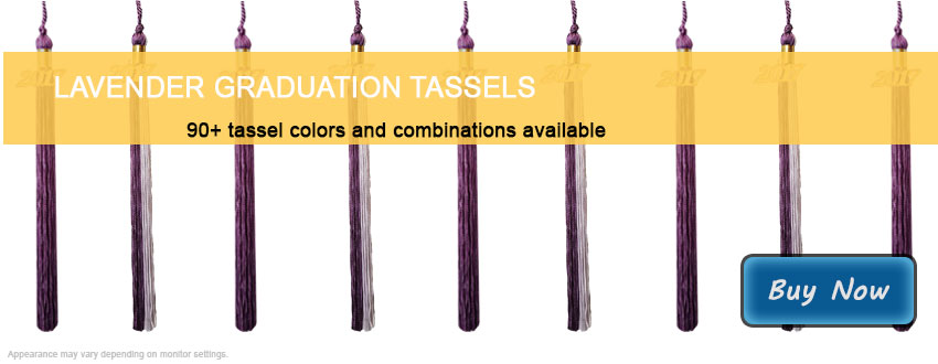 Graduation Tassels in Lavender