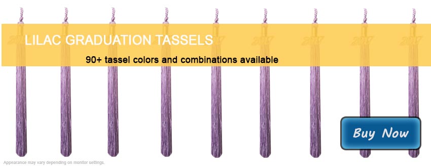 Graduation Tassels in Lilac