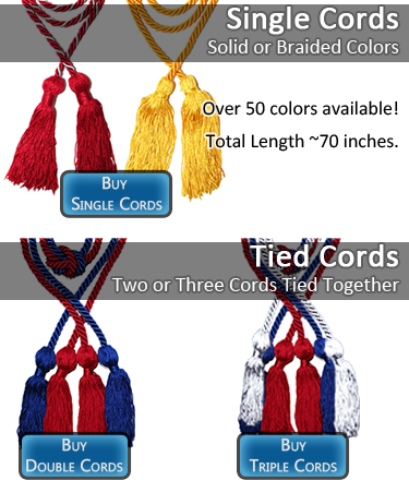 Graduation Honor Cords In Your School Colors