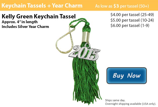 Kelly Green Keychain Tassel Picture