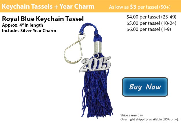 Keychain Tassels in Royal Blue