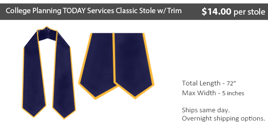 College Planning TODAY Services Classic Trim Stoles