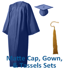Matte Cap and Gown Sets