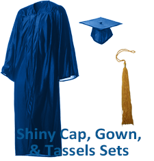 Shiny Cap and Gown Sets