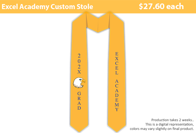 Excel Academy Custom Stole