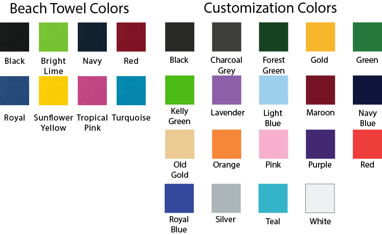 OTECH Beach Towel Options