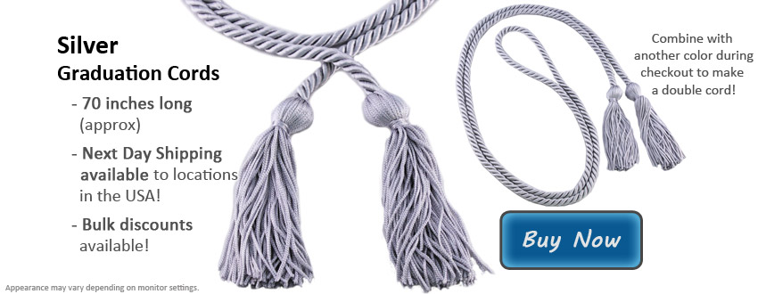 Silver Graduation Cord Picture