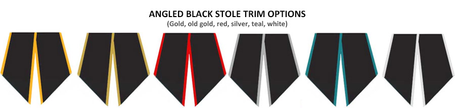 Black Angled Stole Trim Colors