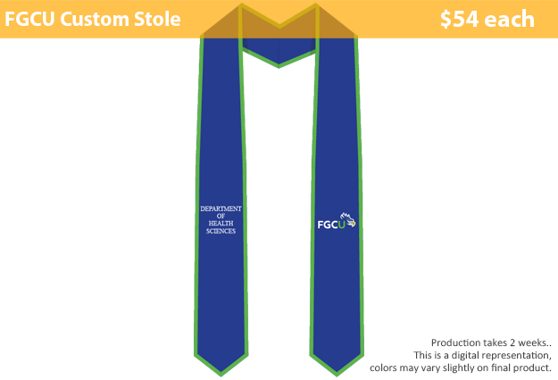 Florida Gulf Coast University Graduation Stole