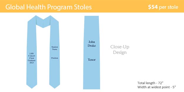 LOVEJOY HIGH SCHOOL CHOIR GRADUATION STOLE