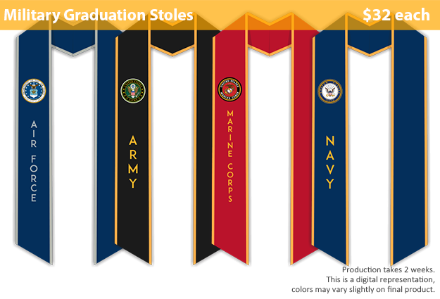 OTECH Military Graduation Stoles